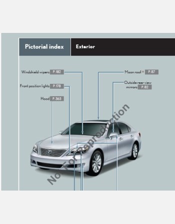 lexus ls 460 2011-2012 owners manual